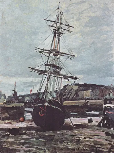 Stranded Boat in Fecamp Claude Monet